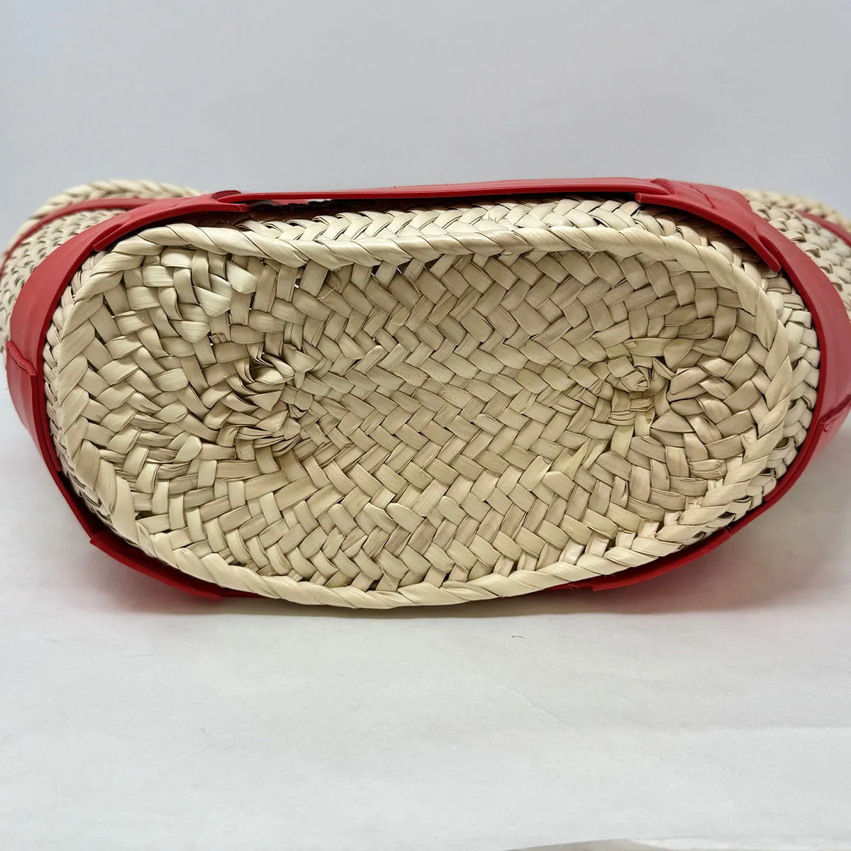 Demellier Straw Bucket Bag