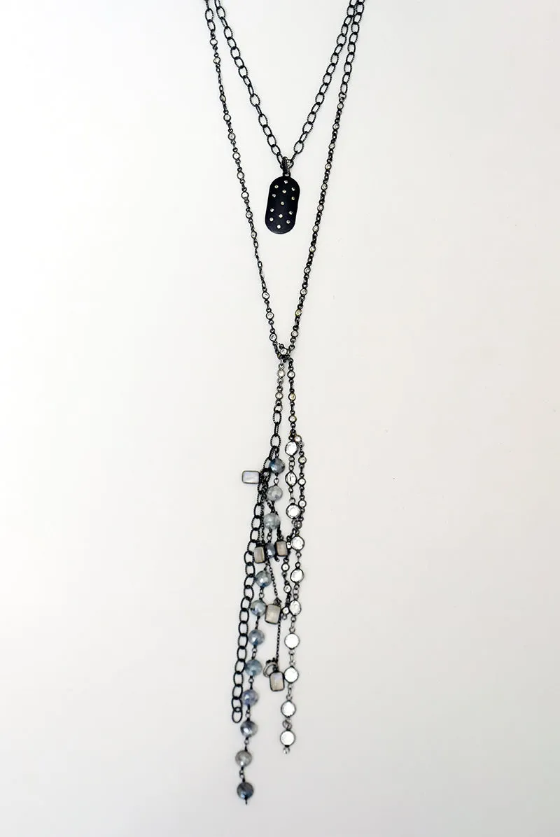Diamond Dogtag Necklace