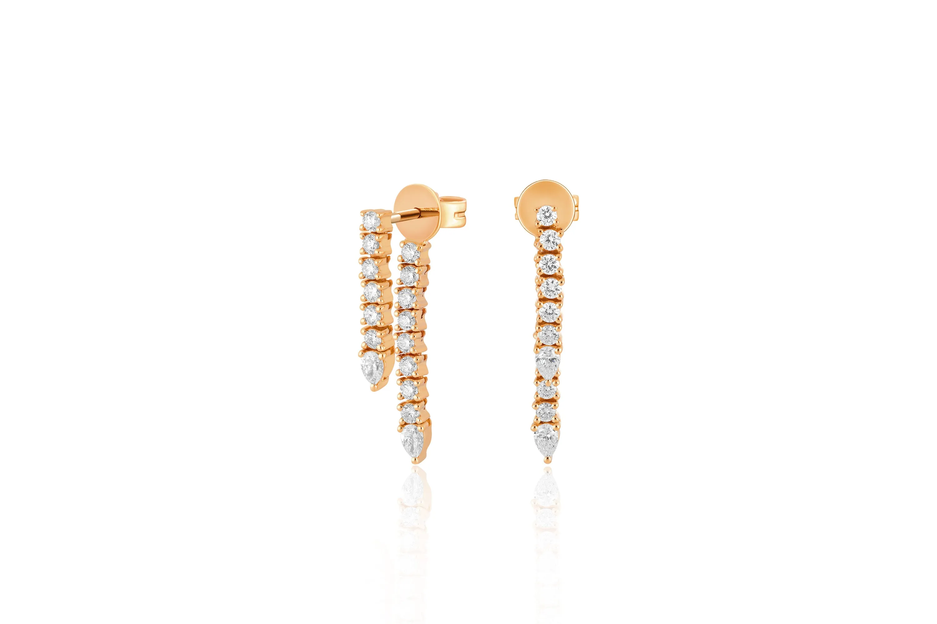 Diamond Teardrop Fringe Earring