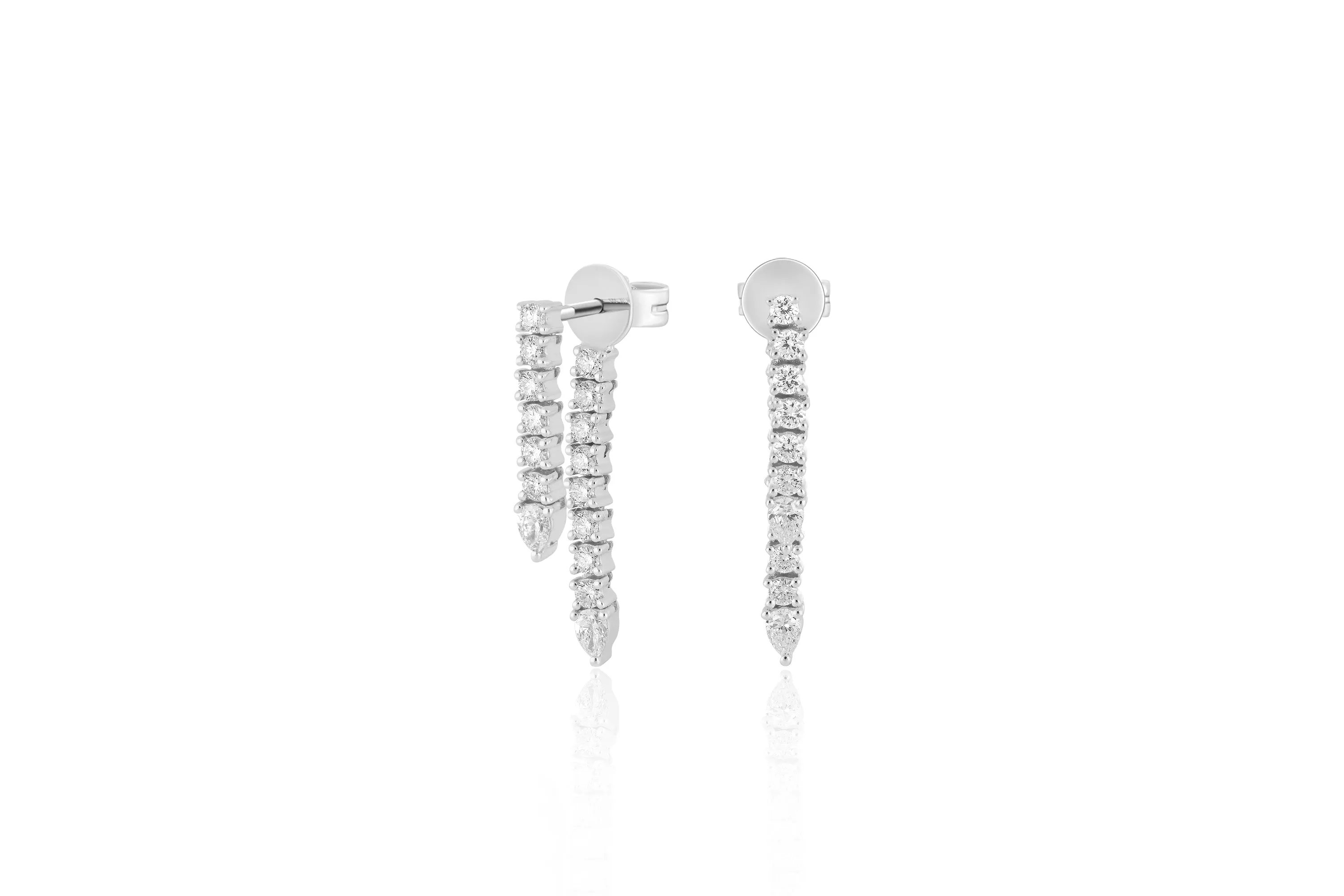 Diamond Teardrop Fringe Earring