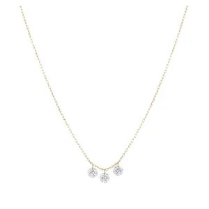 Diamond Trio Drop Necklace