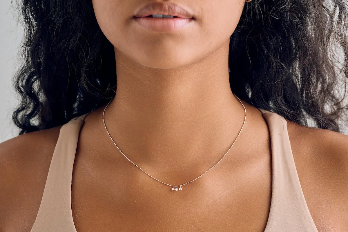 Diamond Trio Drop Necklace