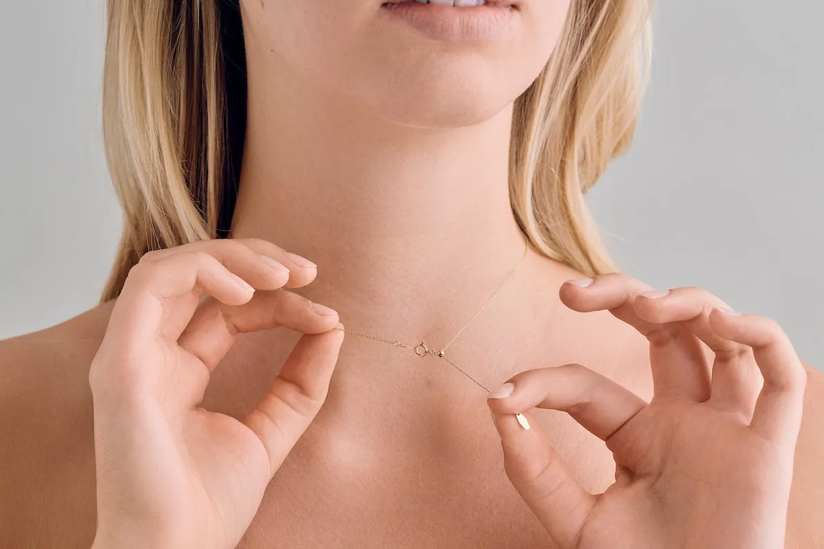 Diamond Trio Drop Necklace