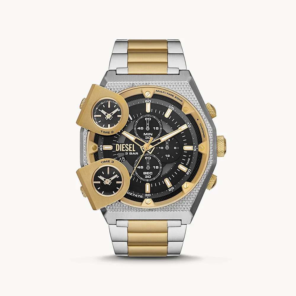 DIESEL SIDESHOW SILVER MENS STAINLESS STEEL WATCH