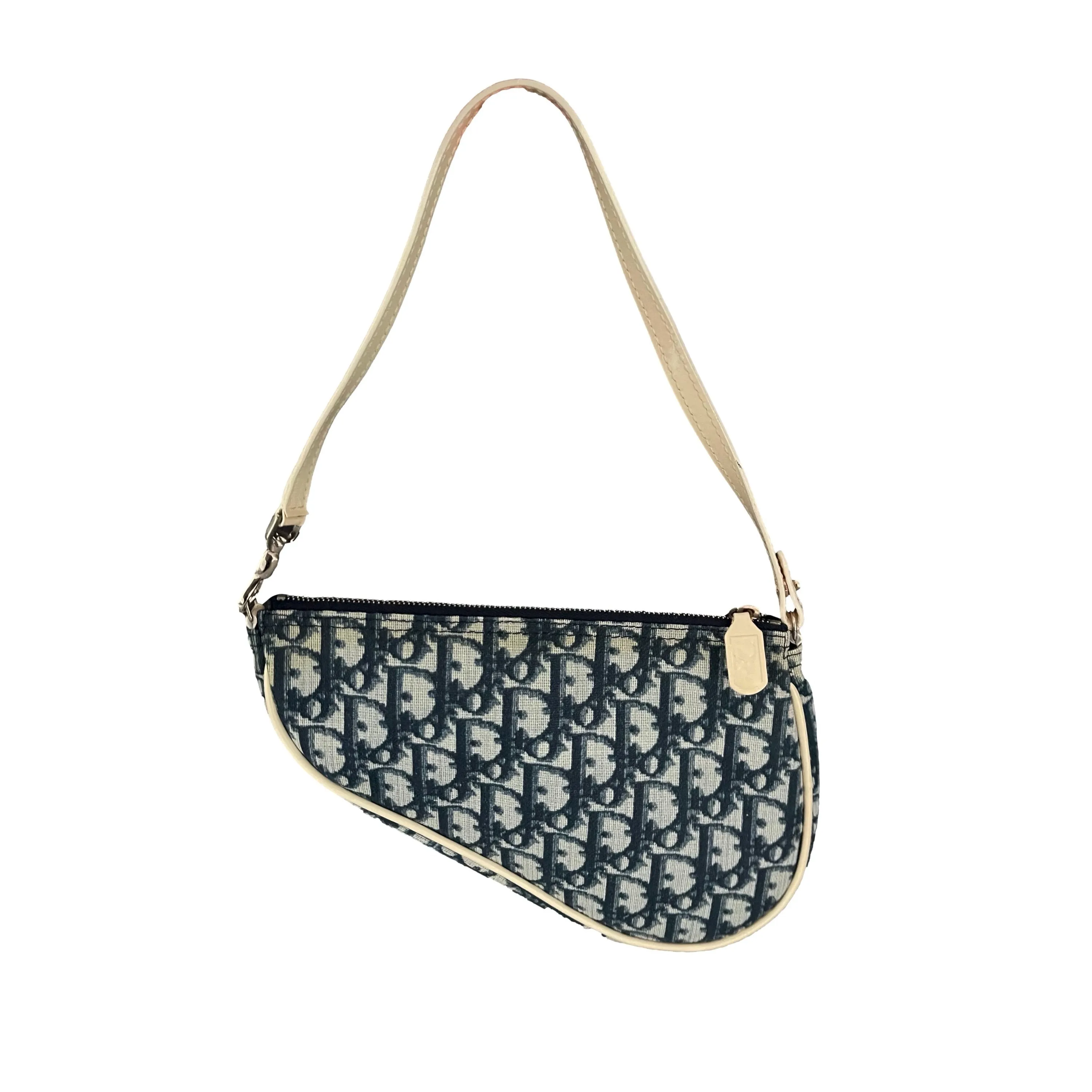 Dior Blue Monogram Mini Saddle Bag
