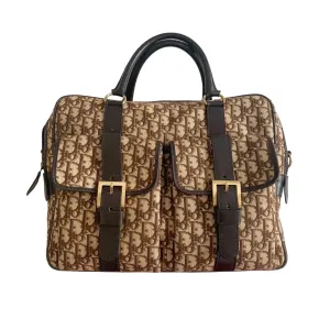 Dior Brown Oversized Top Handle Bag