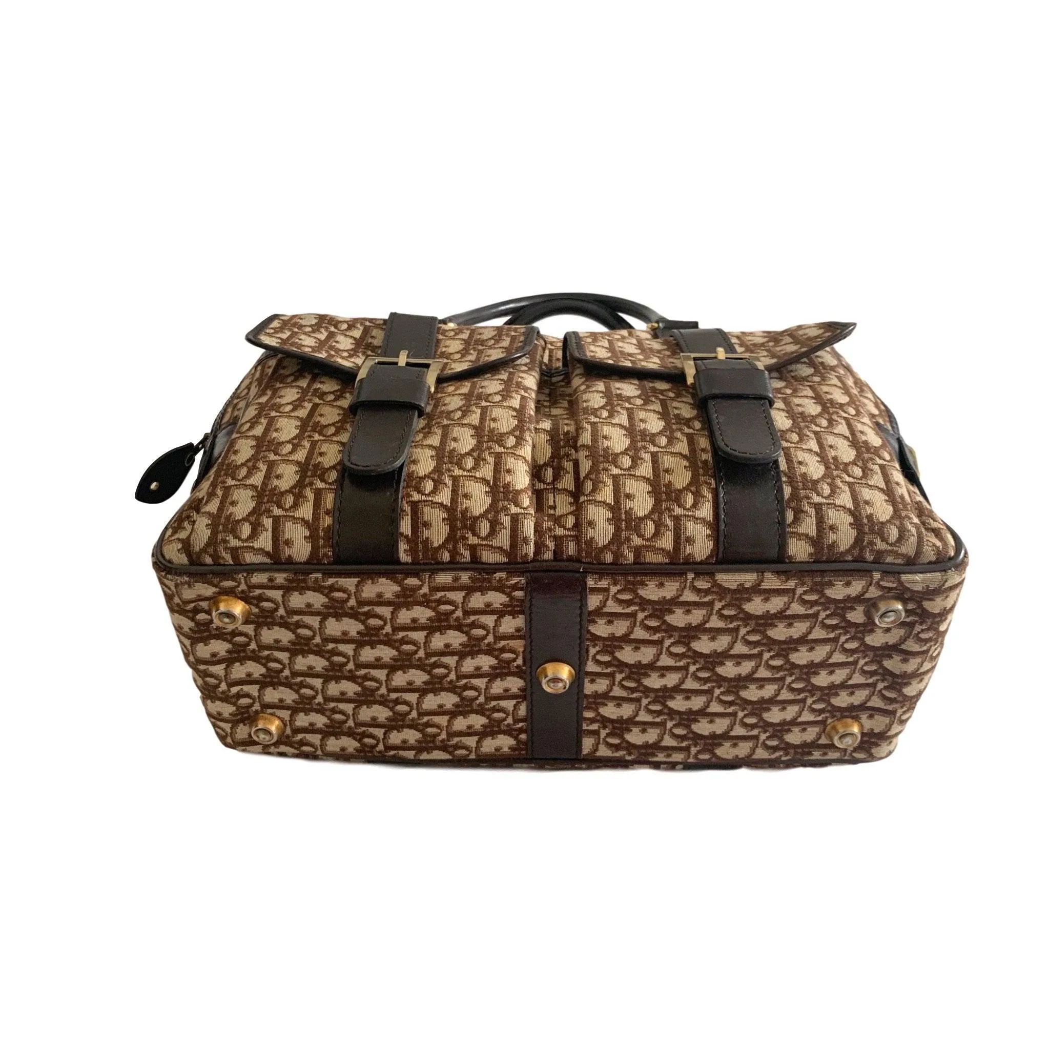 Dior Brown Oversized Top Handle Bag