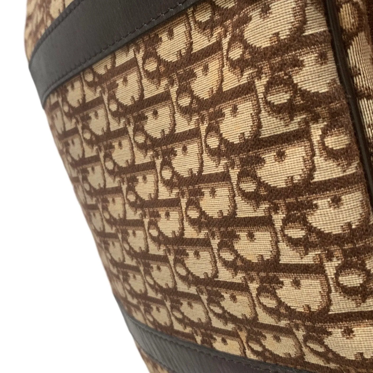 Dior Brown Oversized Top Handle Bag