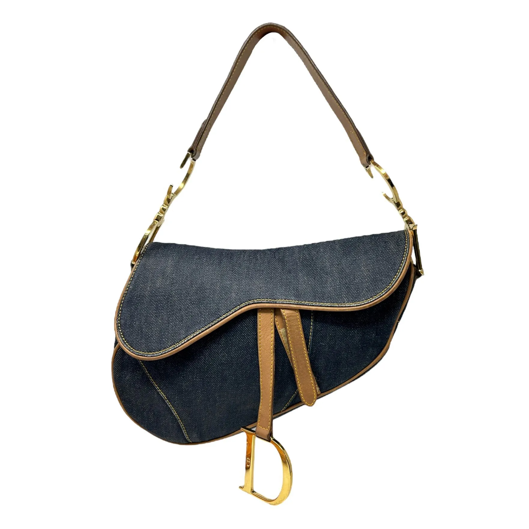 Dior Denim Saddle Bag