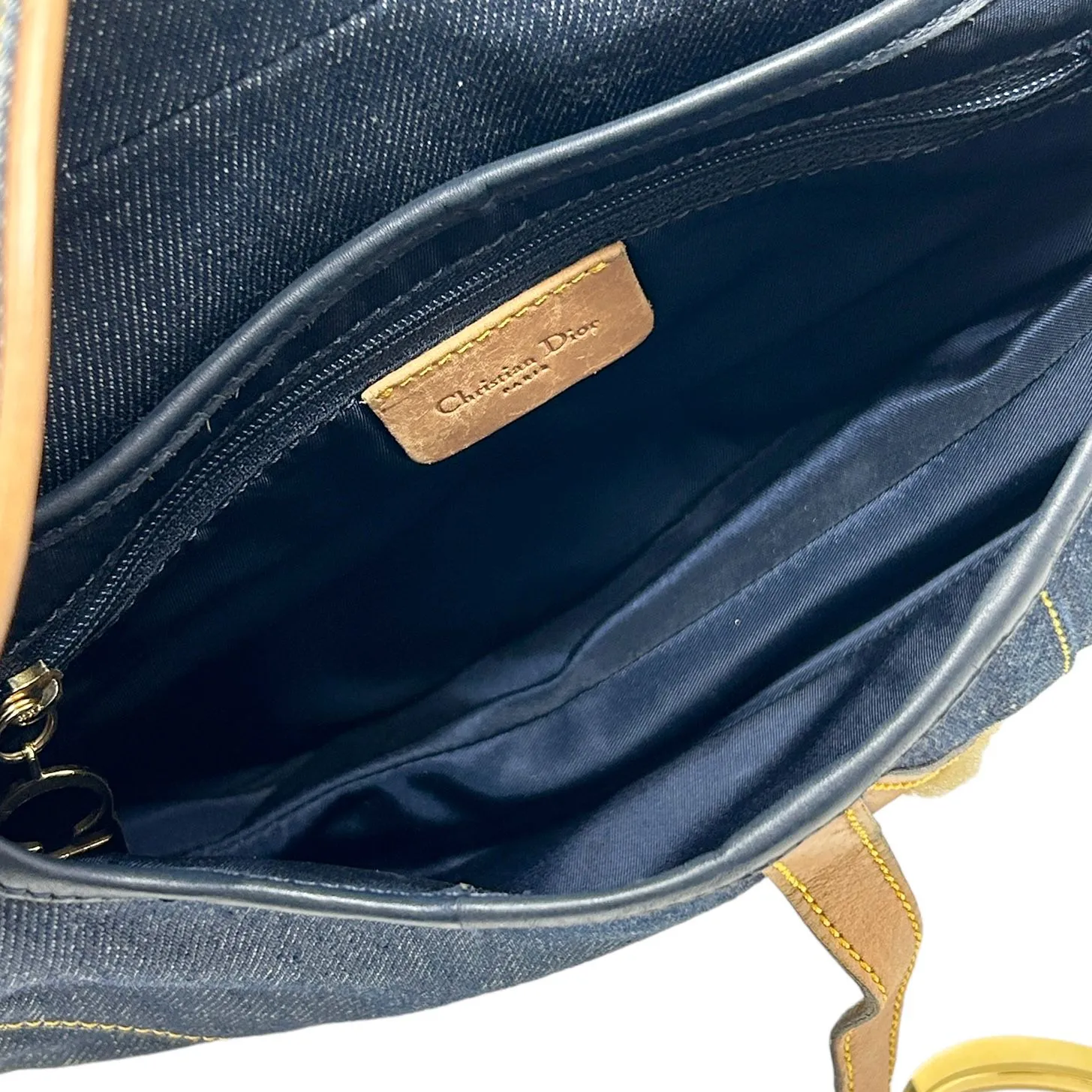 Dior Denim Saddle Bag