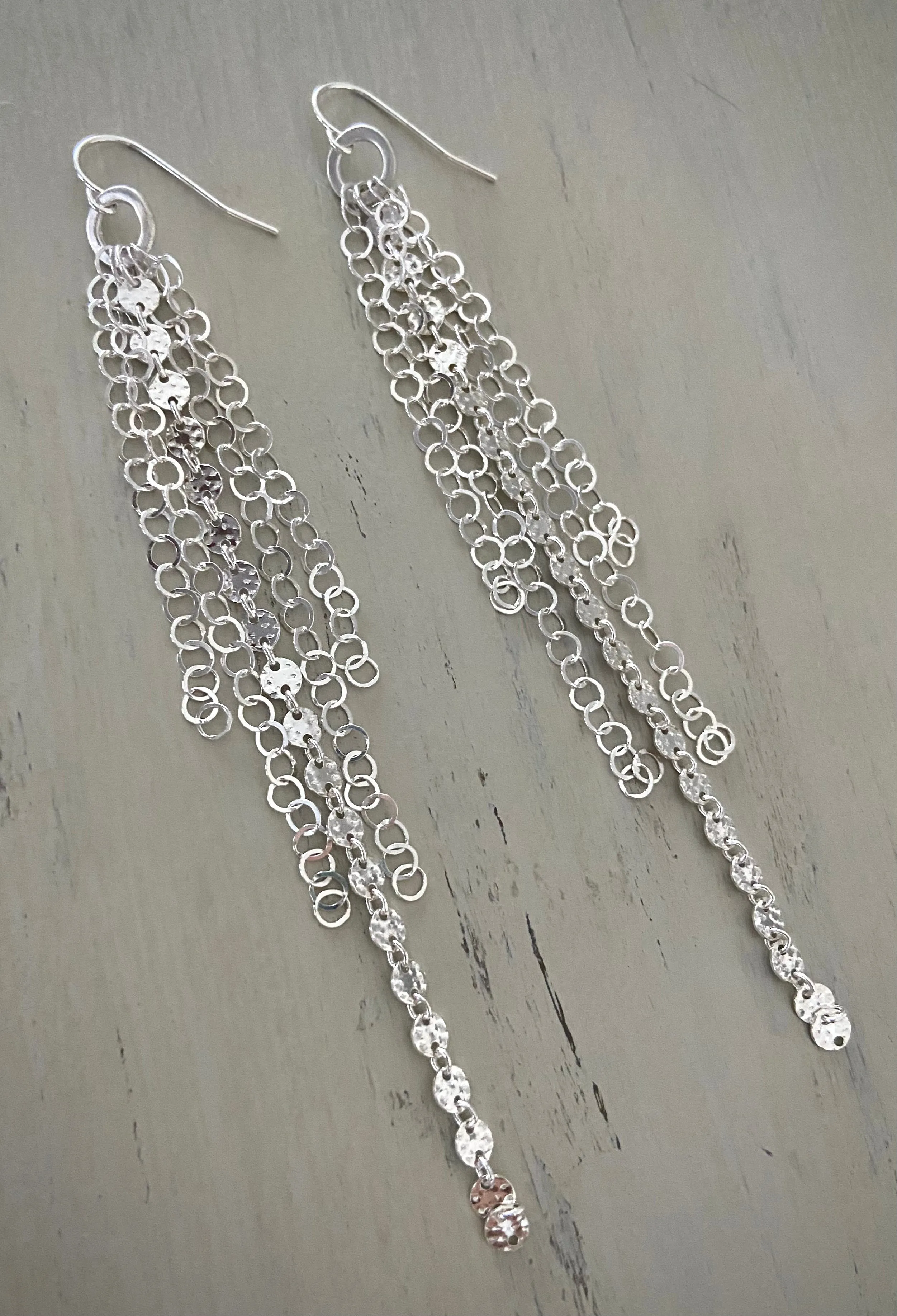Disc Fringe Earrings
