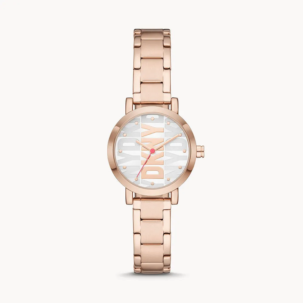 DKNY  SOHO ROSE GOLD STAINLESS STEEL WOMENS WATCH