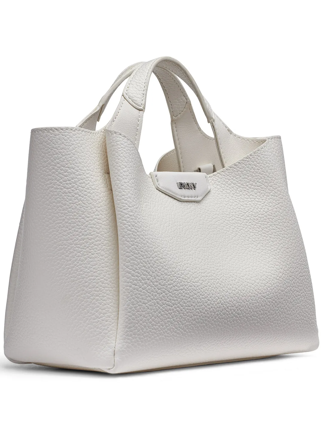 DKNY Women White Solid Handbags