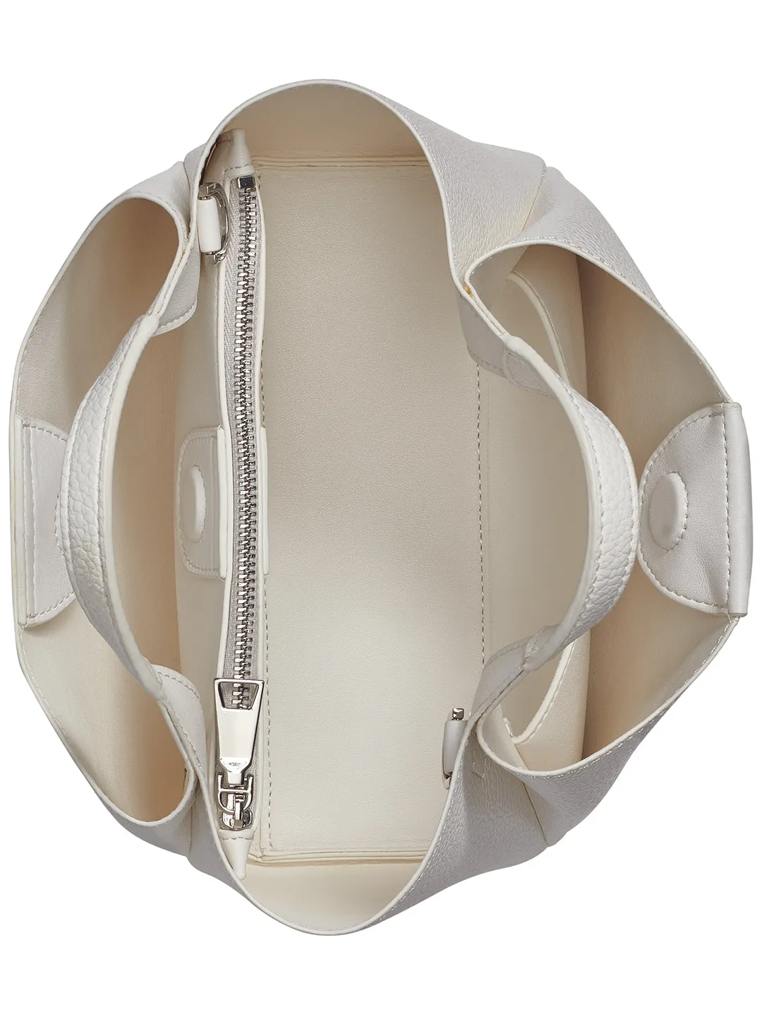 DKNY Women White Solid Handbags