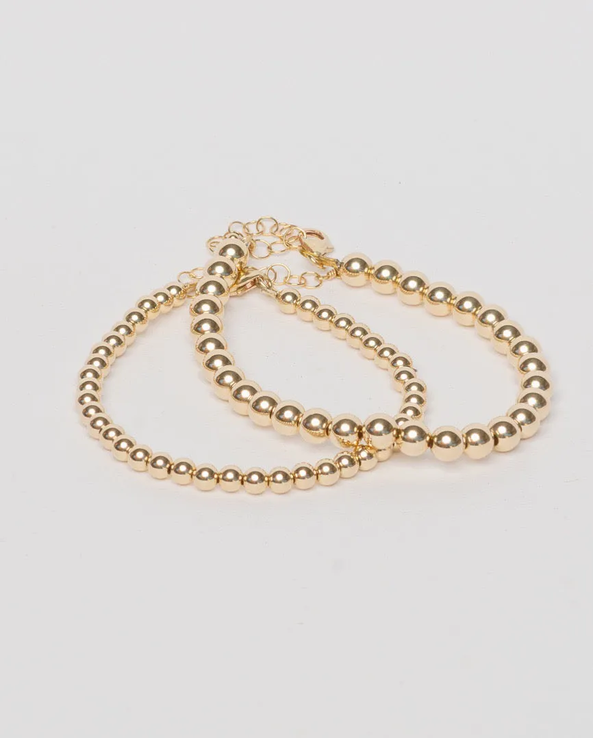 Dot Bracelet, Gold Filled 4mm