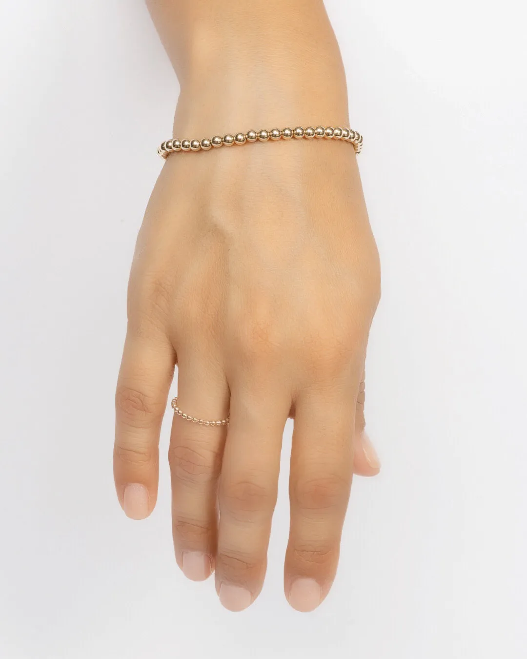 Dot Bracelet, Gold Filled 4mm