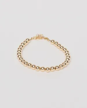 Dot Bracelet, Gold Filled 4mm