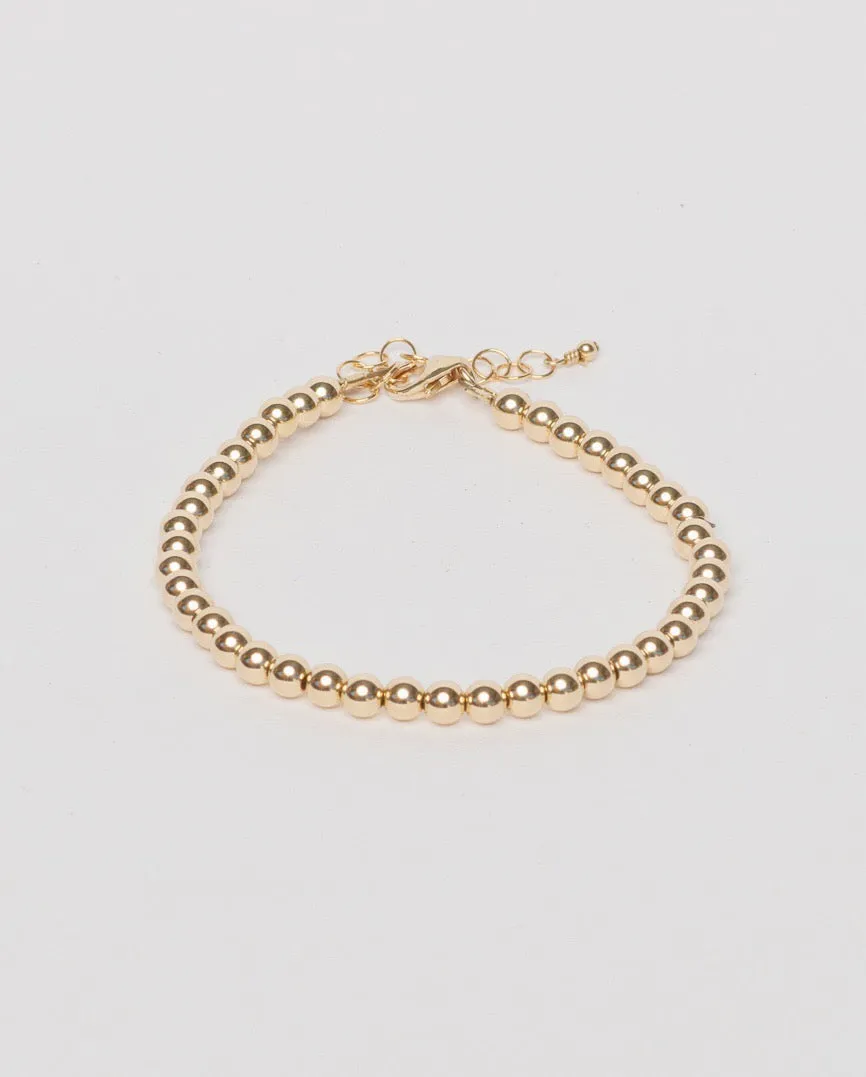 Dot Bracelet, Gold Filled 5mm
