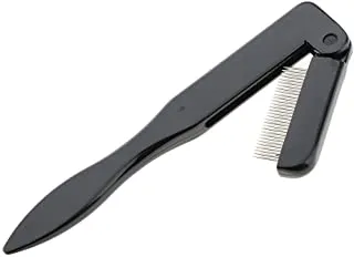 Dovewill Foldable Eyelash Comb & Eyebrow Brush with Steel Teeth Professional Beauty Makeup Tool