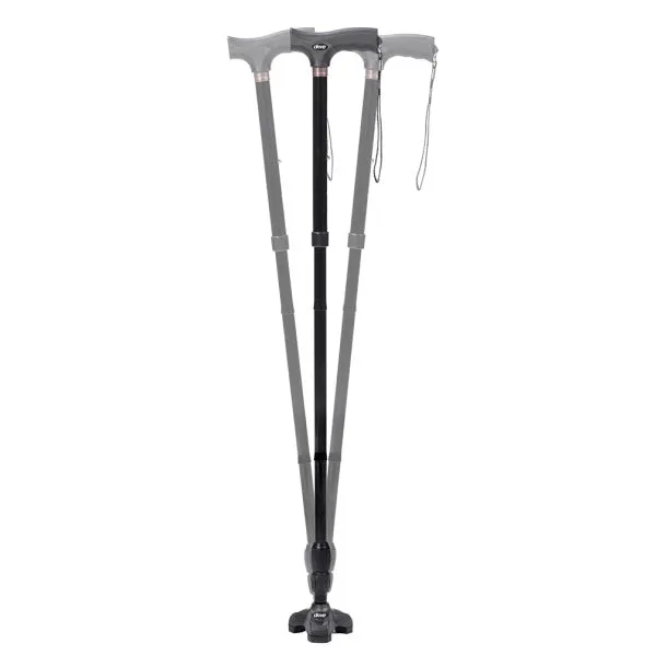 Drive Medical Flex N Go Adjustable Folding Cane with T Handle