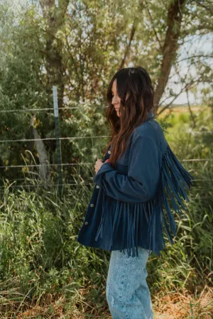 Dusty Fringe Shacket