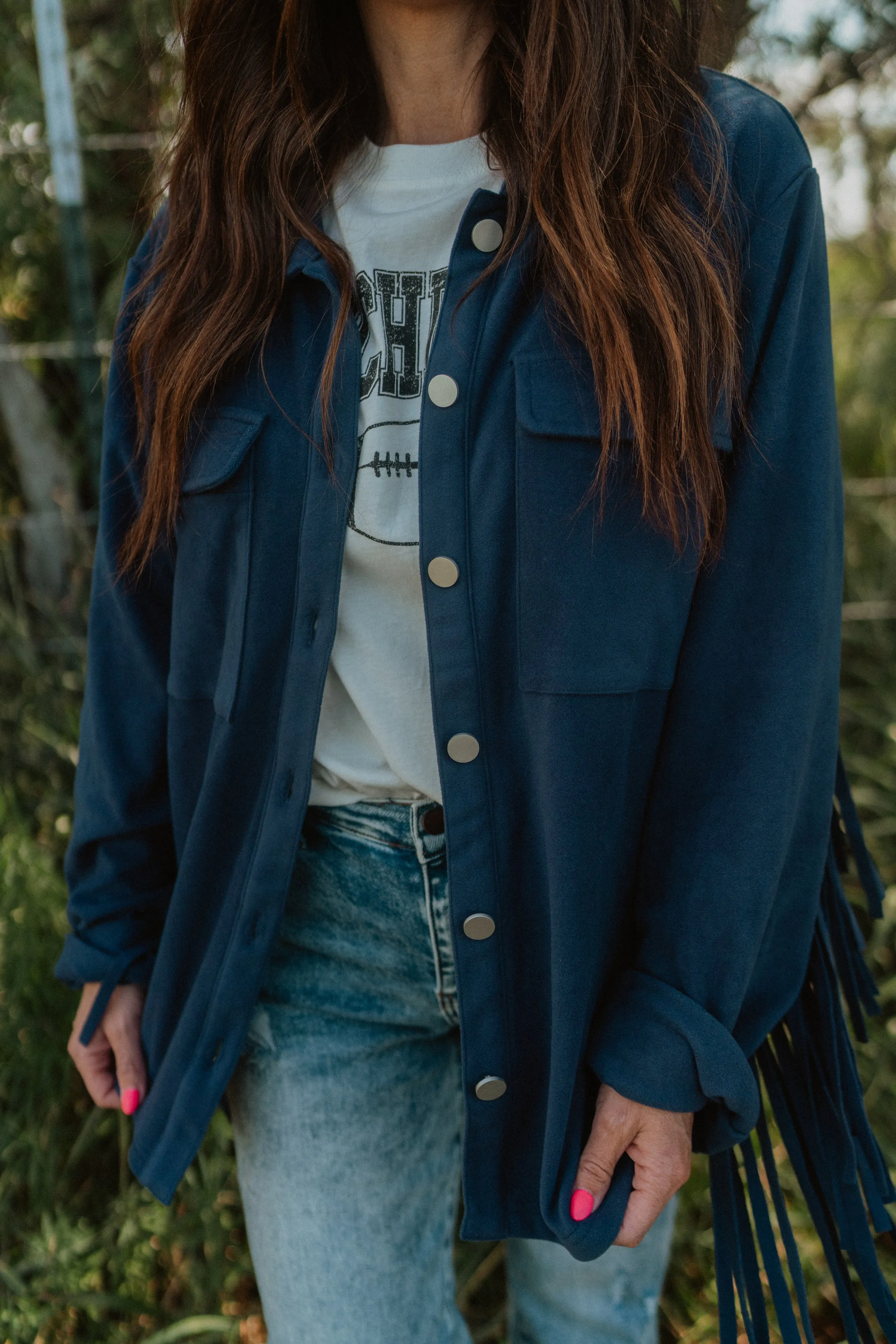 Dusty Fringe Shacket