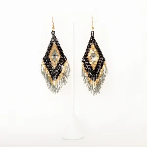Earring Beaded Dangle Fringe