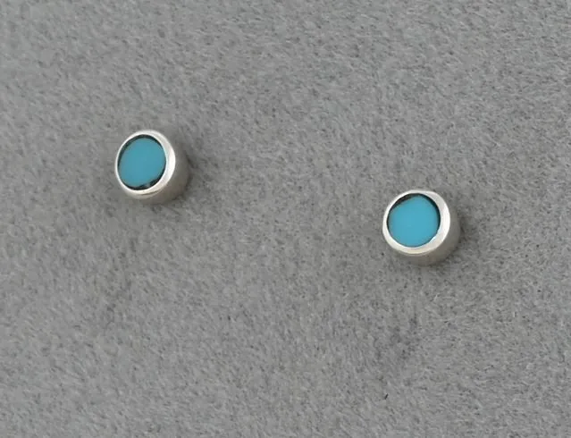 Earrings with (Tiny!) Round Studs by Jimmy Poyer
