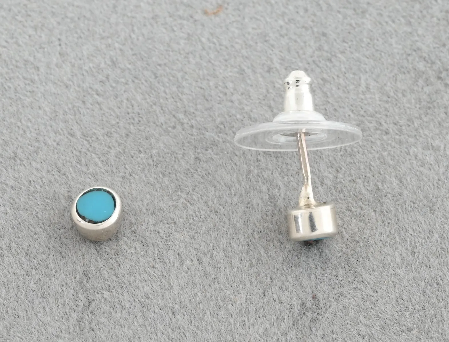 Earrings with (Tiny!) Round Studs by Jimmy Poyer