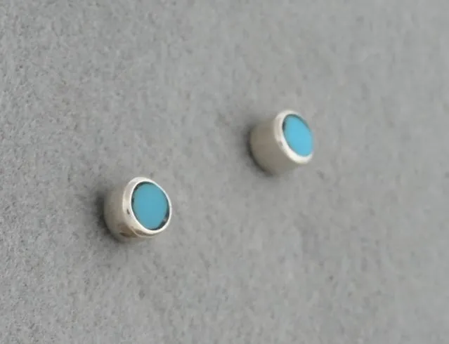 Earrings with (Tiny!) Round Studs by Jimmy Poyer
