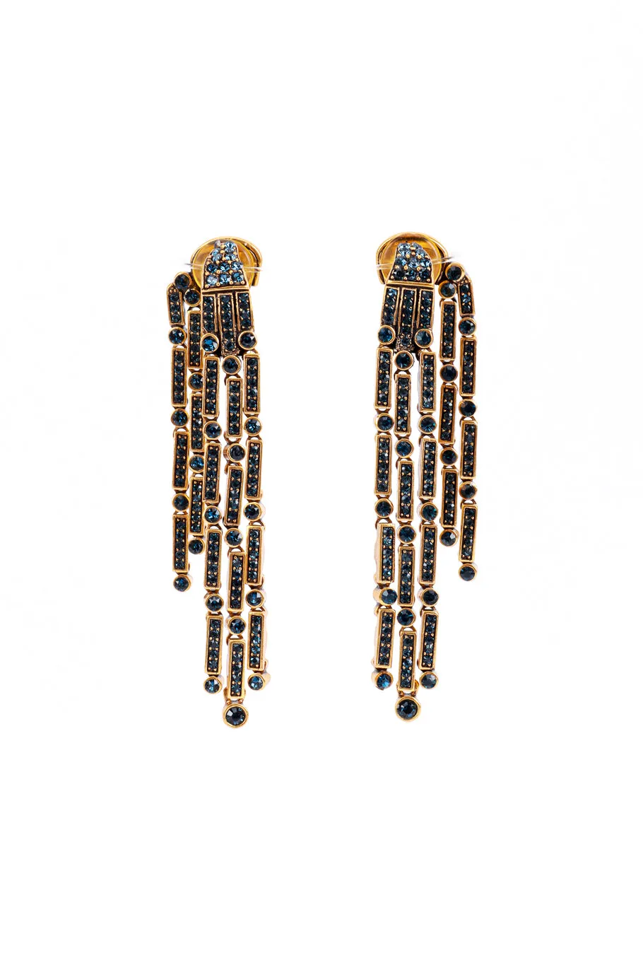 Egyptian Revival Fringe Earrings