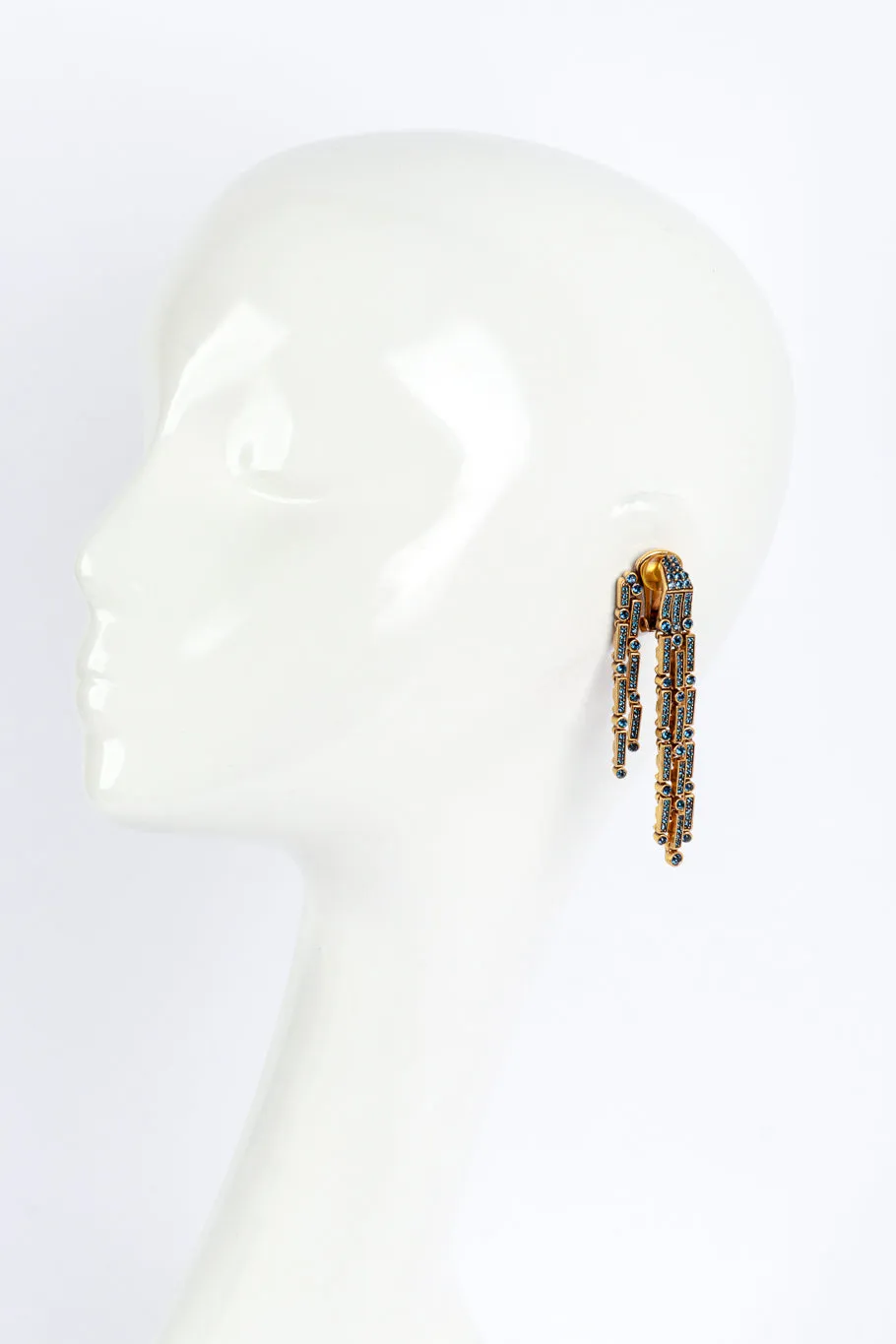 Egyptian Revival Fringe Earrings
