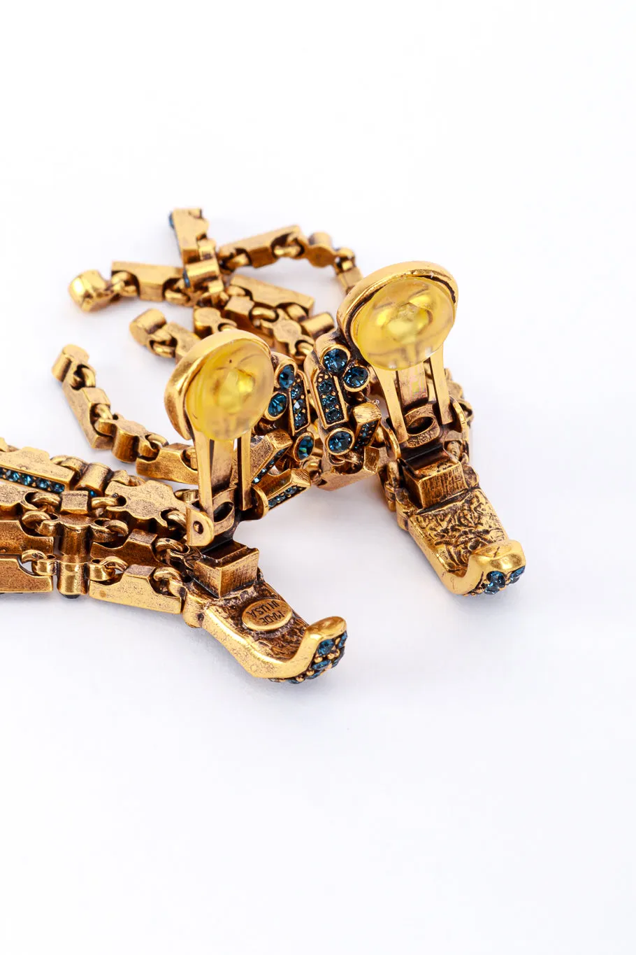 Egyptian Revival Fringe Earrings