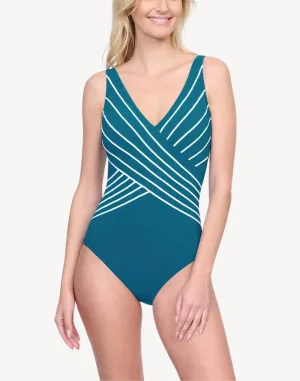 Embrace V Neck Surplice One Piece