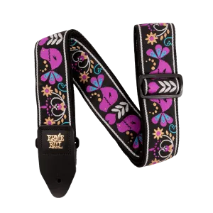 Ernie Ball Purple Bird Lupin Jacquard Strap
