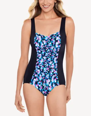 Eternal Flame Shirred Front Girl Leg One Piece