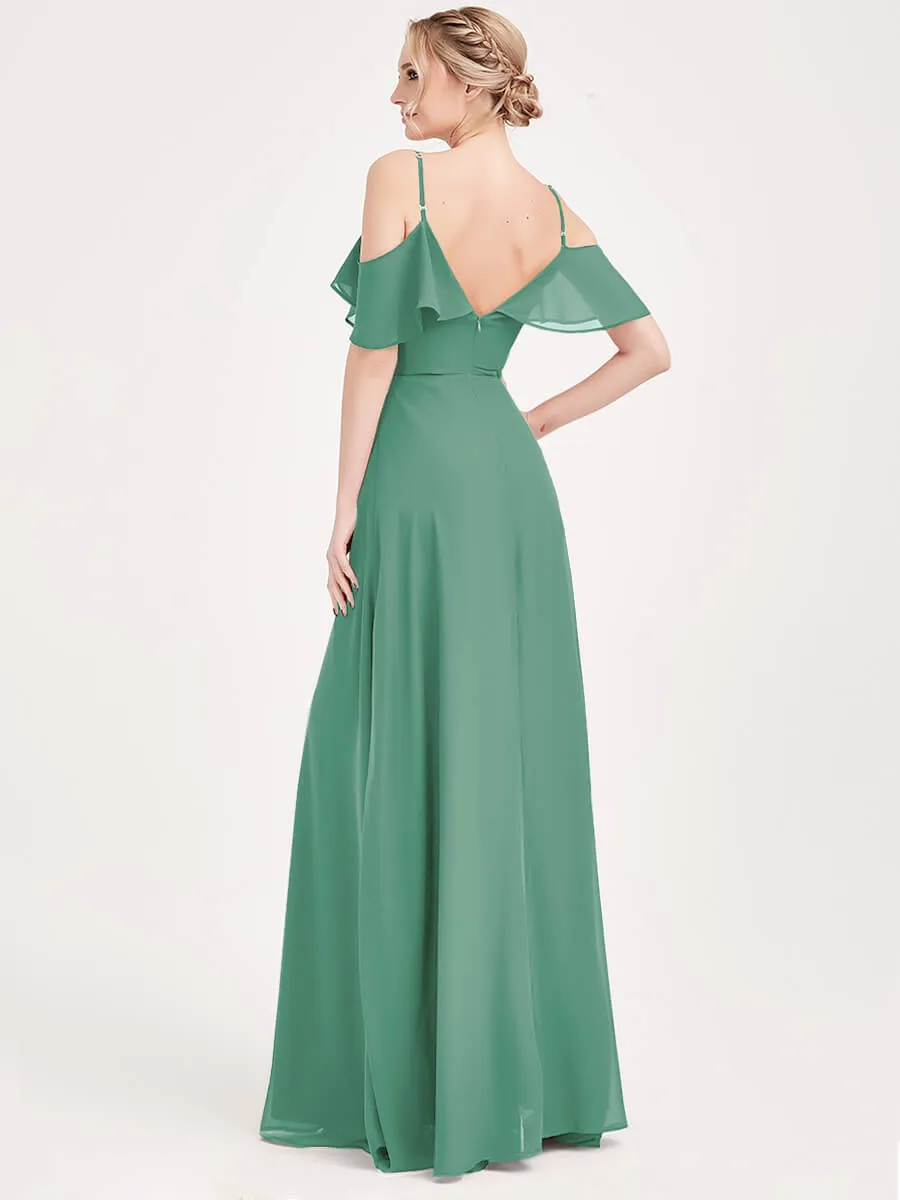 Eucalyptus 1 Of 3 Ways Cap Sleeve Chiffon Convertible Bridesmaid Dress