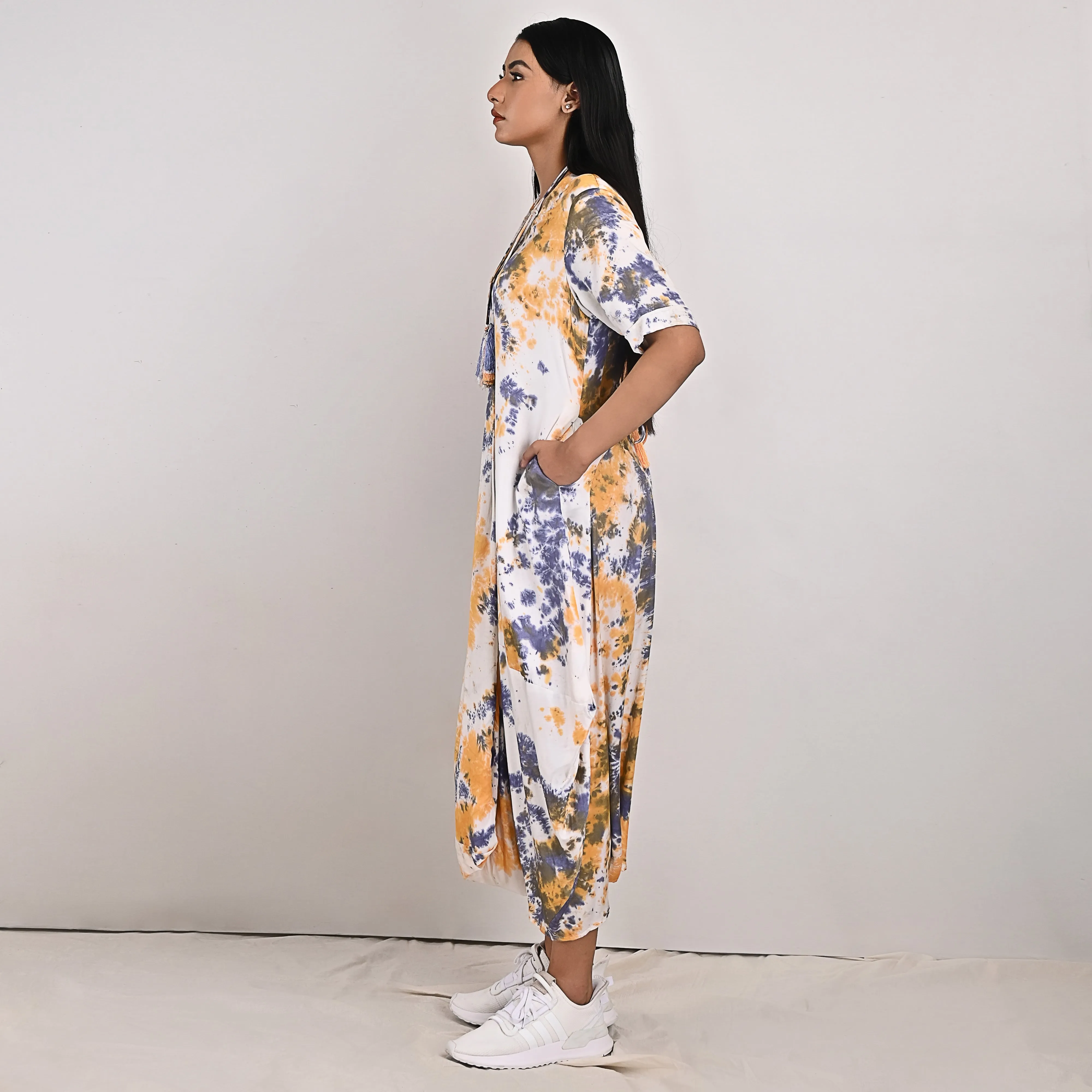 Evelyn - Tie & Dye Jumpsuit Dress
