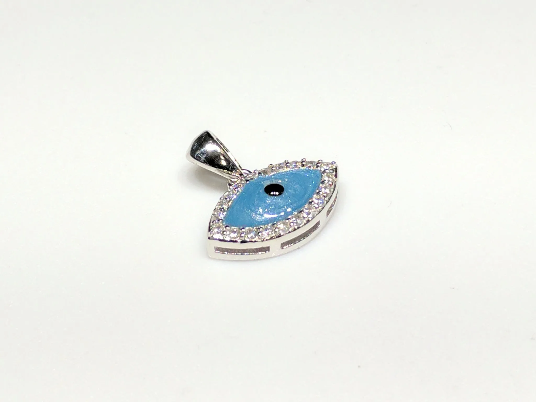 Evil Eye (Blue) Mini Pendant Silver