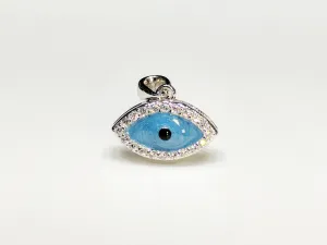 Evil Eye (Blue) Mini Pendant Silver