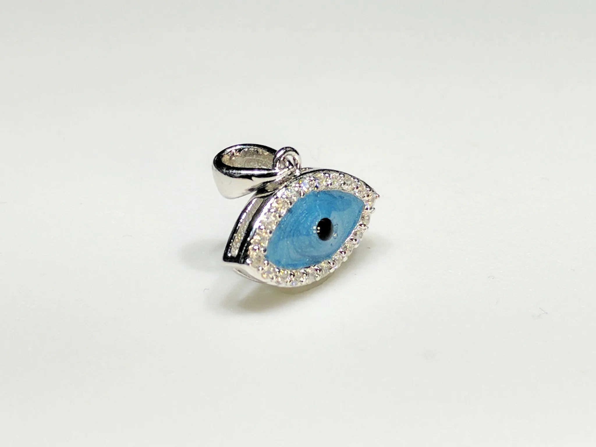Evil Eye (Blue) Mini Pendant Silver