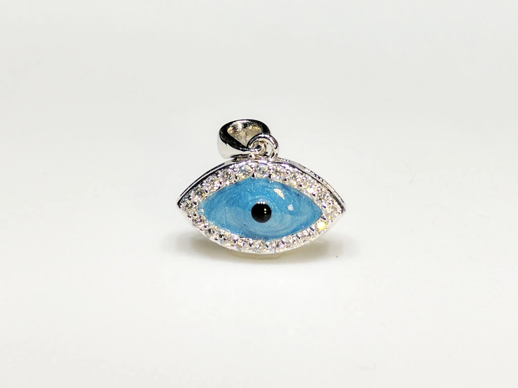 Evil Eye (Blue) Mini Pendant Silver