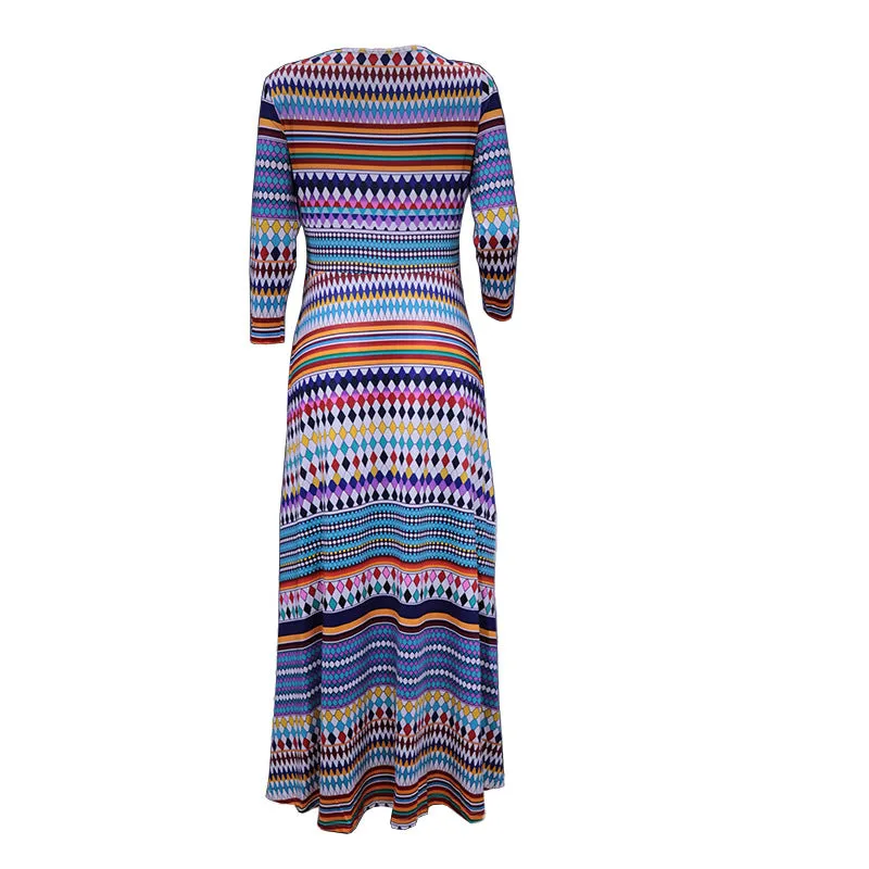 Fall Long Sleeve Long Dresses