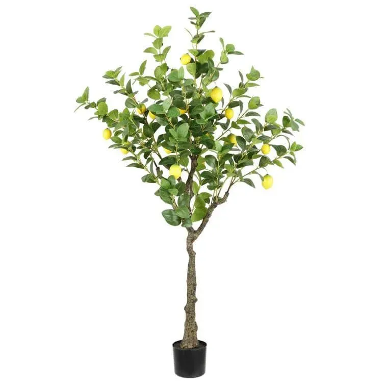 Faux Lemon Tree in Pot