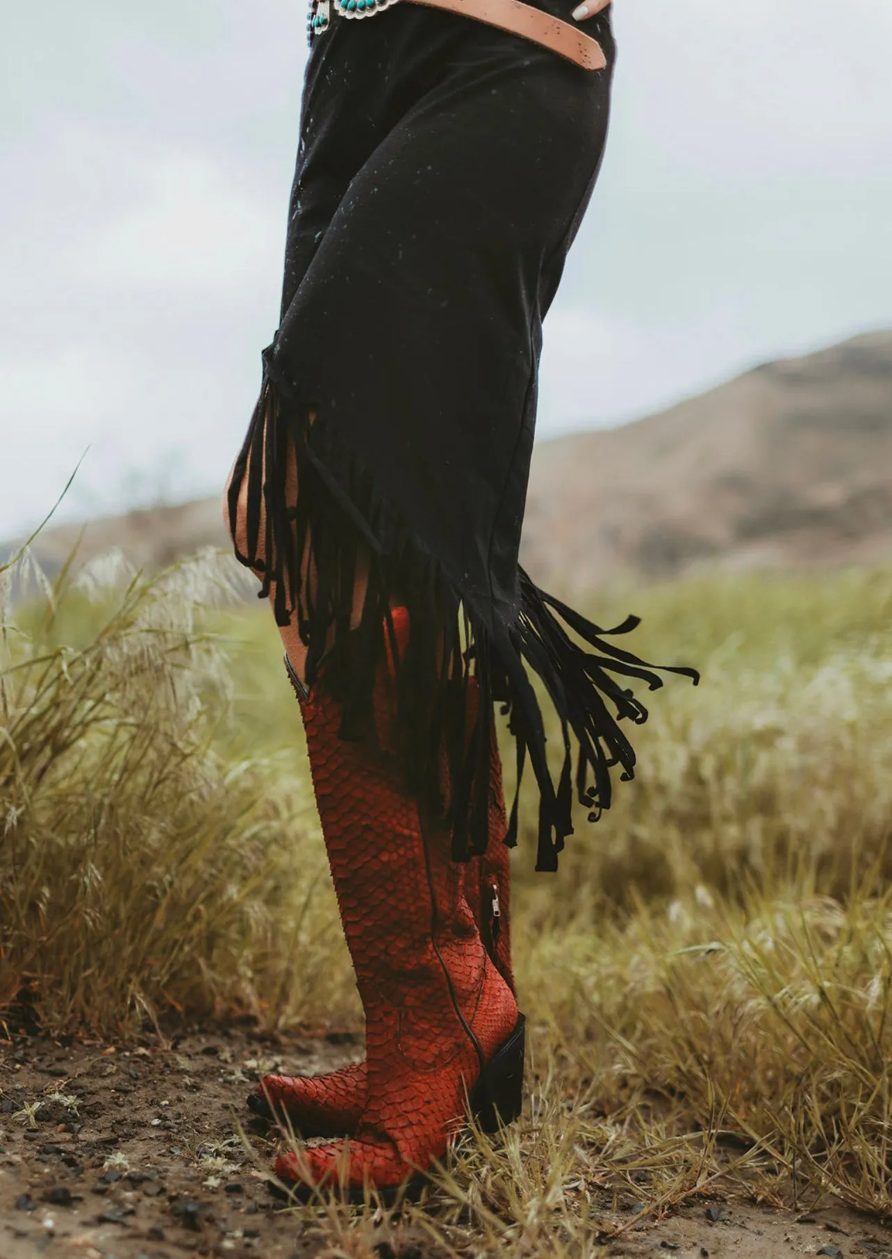 Feeling Fine Fringe Skirt