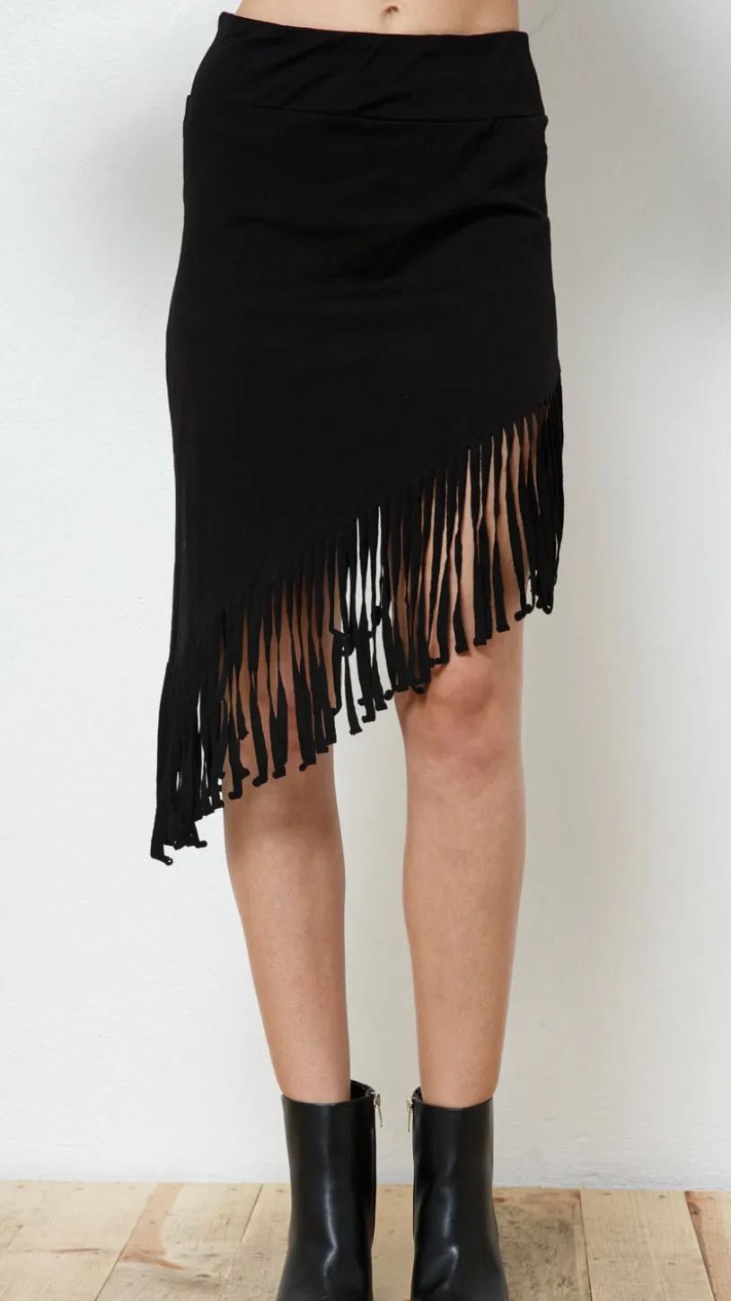 Feeling Fine Fringe Skirt