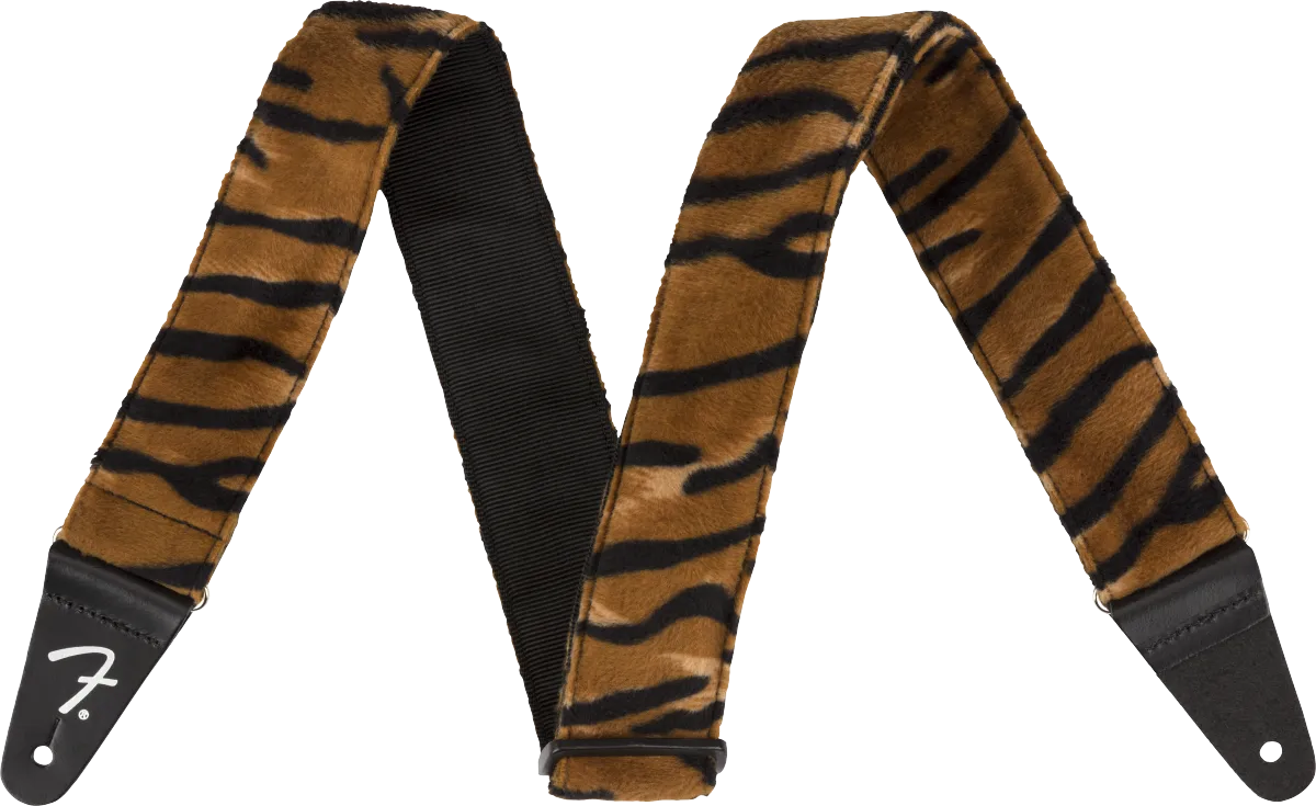 Fender Wild Animal Print Strap, Tiger, 2"
