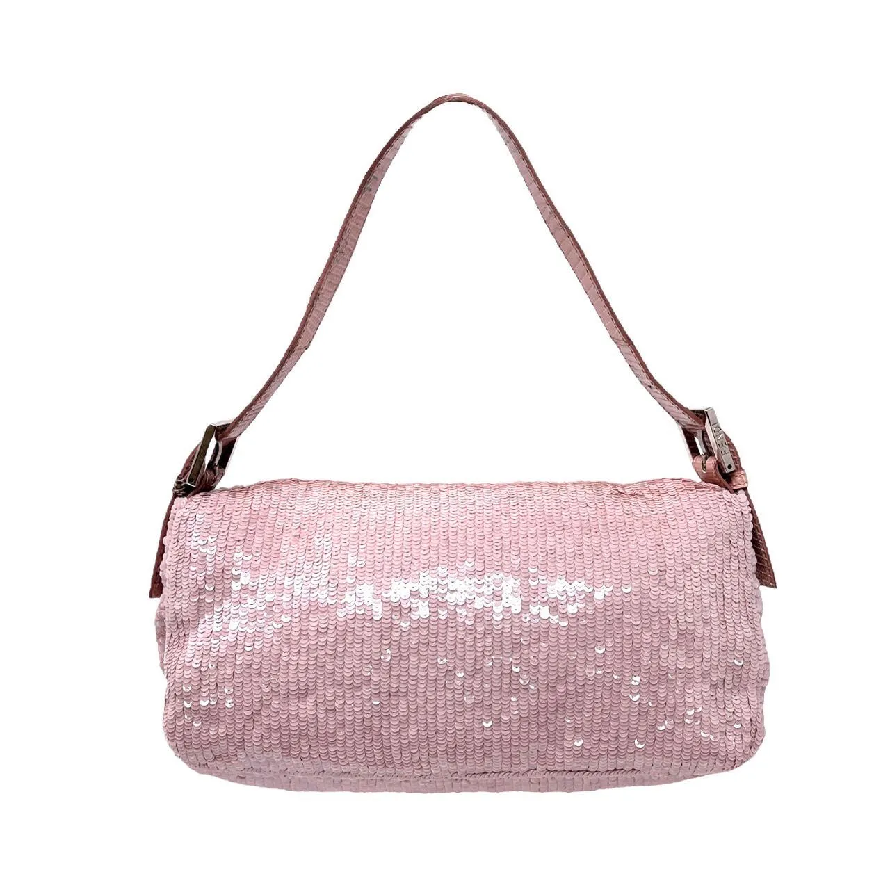 Fendi Pink Sequin Baguette