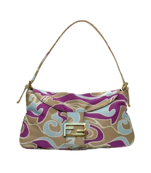 Fendi Wave Print Baguette Bag
