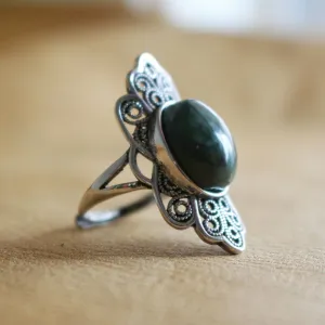 Filagree Seraphinite Adjustable Ring